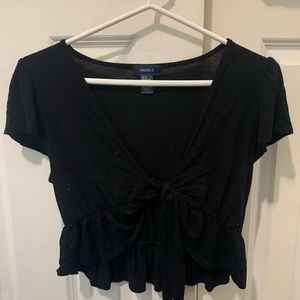FOREVER 21 black flowy top